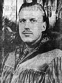 El piloto Gunnar Laurell, epónimo de la empresa