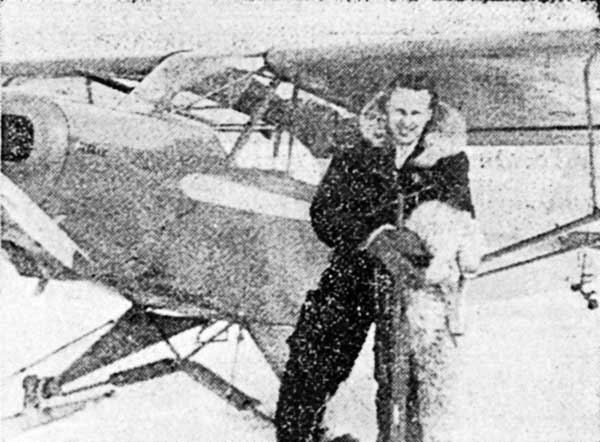 Gunnar Laurell con su Super Cub en el norte de Canadá